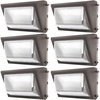 image:imageSunco 6 Pack 80W LED Wall Pack Outdoor Industrial Dimmable Waterproof Commercial Grade Security Warehouse Super Bright Parking Lot Lighting 7600 Lumens 5000K Daylight AC120277V6 Pack