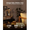 image:imageSunco 12 Pack A15 Filament LED Light Bulbs E26 7W60W Dimmable 3000K  800LM Warm White Medium Base Vintage Edison Style for Fans Small Fixtures Lamp Bulb LED X Filament LightingWhite