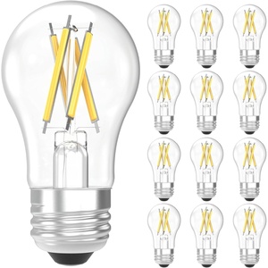 image:imageSunco 12 Pack A15 Filament LED Light Bulbs E26 7W60W Dimmable 3000K  800LM Warm White Medium Base Vintage Edison Style for Fans Small Fixtures Lamp Bulb LED X Filament Lighting5000k Daylight