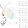 image:imageSunco 24 Pack 6 Inch LED Can Lights Retrofit Recessed Lighting Smooth Trim 965 LM 13W 60W Equivalent Selectable CCT 3000K4000K5000K6000K6500K Dimmable Damp Rated UL6