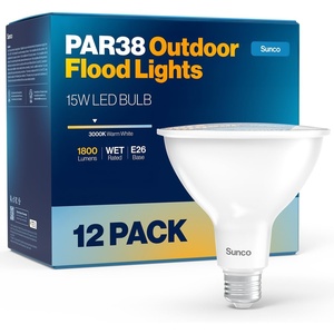 image:imageSunco 12 Pack PAR38 LED Flood Light Bulb 15W150W Dimmable Waterproof3000K  12 Pack