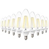 image:imageSunco 10 Pack B11 5000K Filament LED Light Bulbs E12 Dusk to Dawn 5W40W5K